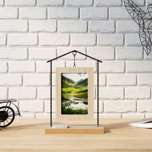 Cadre photo LED 20X29 cm TENCO Noir / Naturel