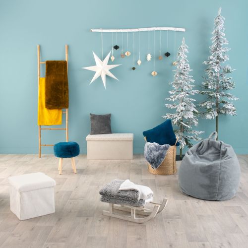 Plaid 130x170 cm BOREAL Gris