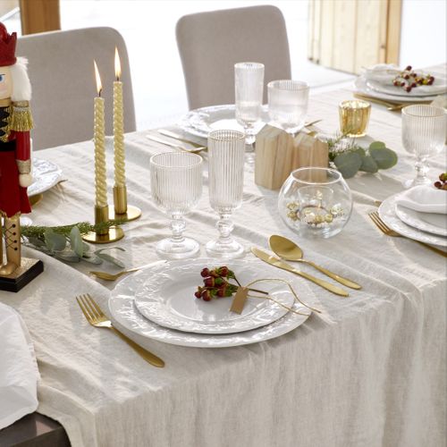 Bougie en verre H. 10 cm ULABY Doré