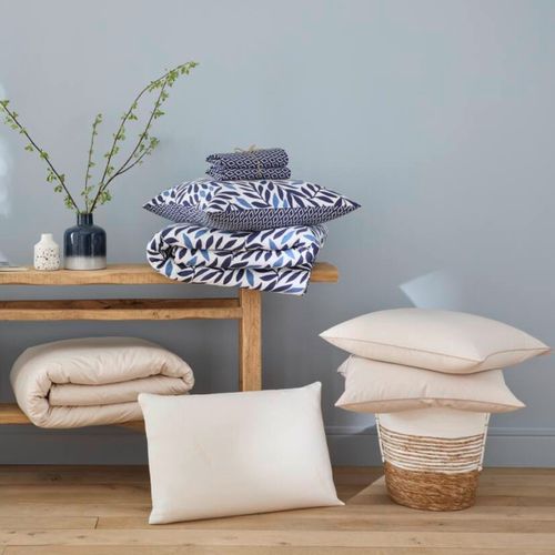 Housse de couette 240x220 cm DREAMEA PERCALE BEIGE