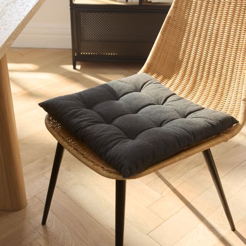 Galette de chaise 40x40 cm ZENITH Noir