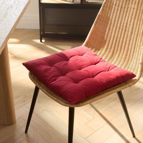 Galette de chaise 40x40 cm ZENITH Rouge