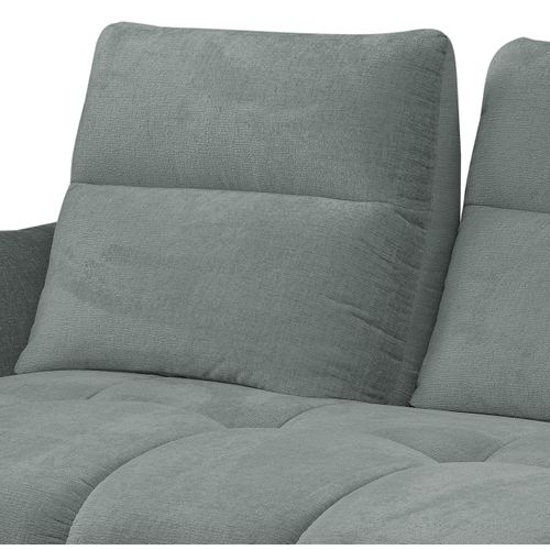 Canapé 2 places fixe GIOVANNI tissu aqua