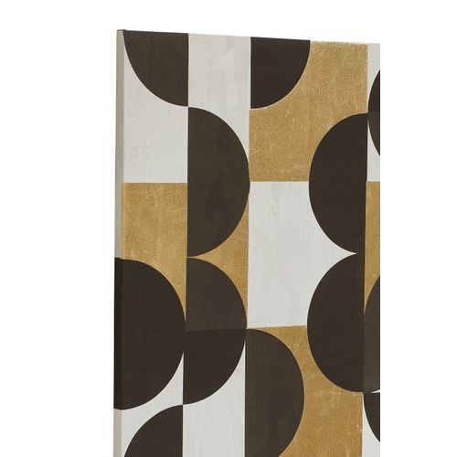 Toile 100x100 cm VORTEX Doré