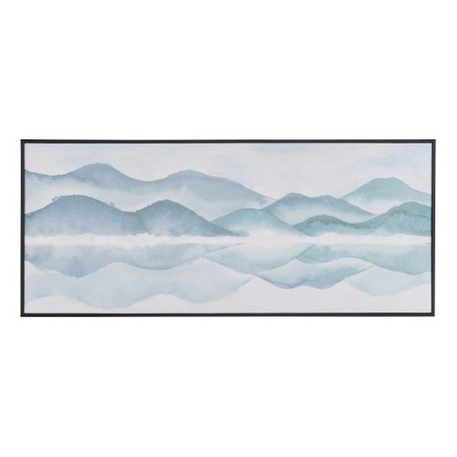 Toile peinte 70x30 cm VERSANT Vert