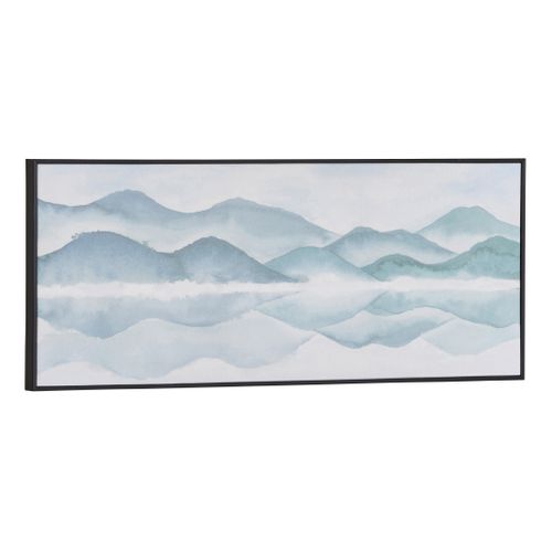 Toile peinte 70x30 cm VERSANT Vert