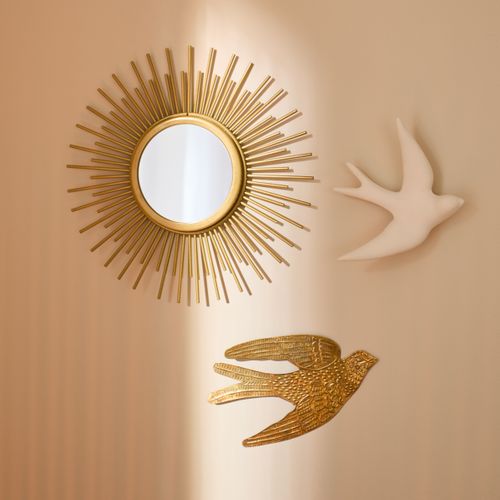 Miroir doré Ø 25 cm SHINE Doré