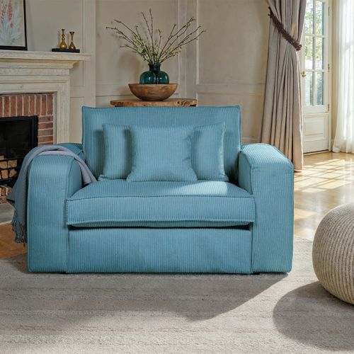 Fauteuil CLOUD tissu bleu