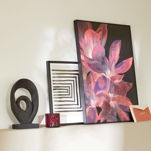 Toile flowers 50x70 cm VIVIER Multicouleur