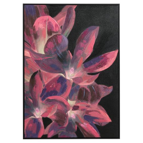 Toile flowers 50x70 cm VIVIER Multicouleur