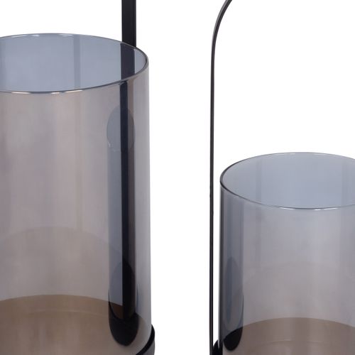 Lot lanternes H. 35 cm VACILA Noir