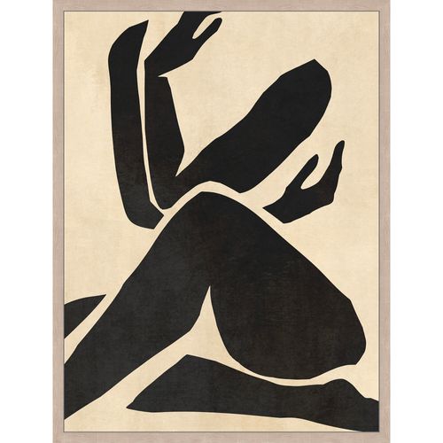 Toile silhouette 28x38 cm Olympe Noir