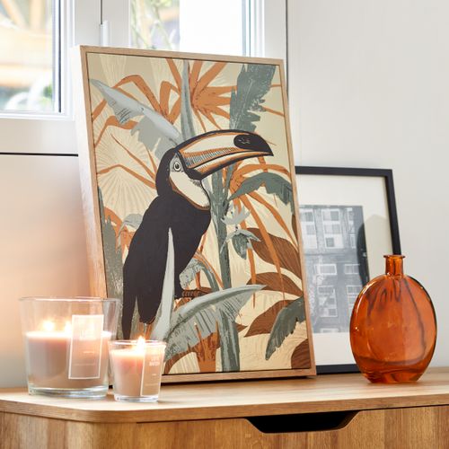 Toile 38x46 cm Toucan Beige