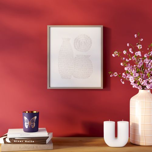 Toile 28x32 cm Ariane Blanc