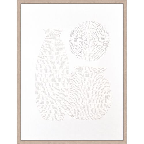Toile 28x32 cm Ariane Blanc