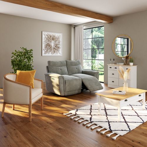 Toile 98x98 cm Eclat Doré et blanc