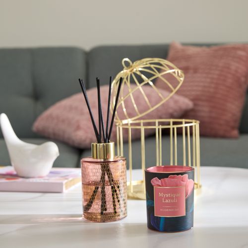 Cage senteur H. 24 cm MYSTI Rose