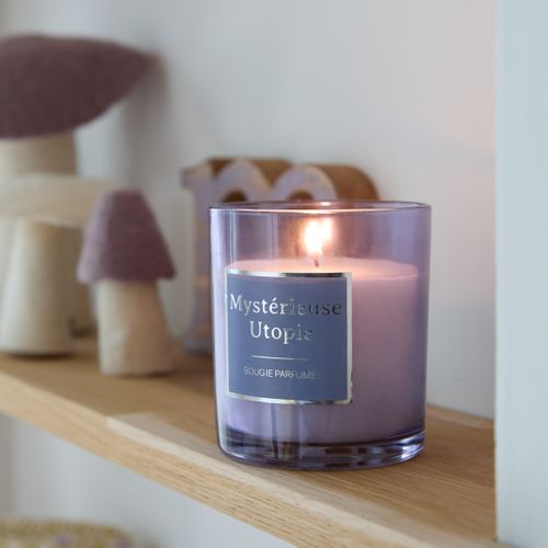 Bougie H. 10 cm MYSTI Violet