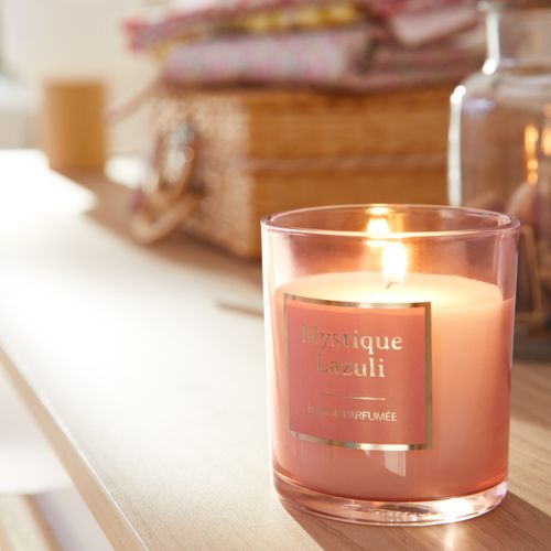 Bougie H. 10 cm MYSTI Rose