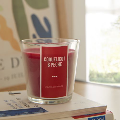 Bougie parfumée 130g ALINA Beige / Rouge / Vert / Blanc