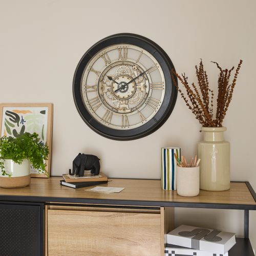 Horloge D. 60 cm CHRONOS Noir