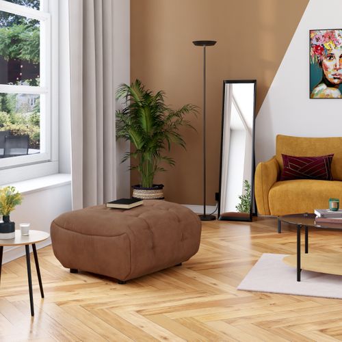 Pouf FORIO tissu terracotta