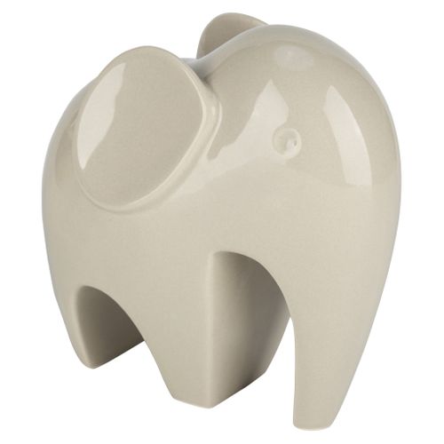 Statue éléphant H. 14,5 cm VICTOR Beige