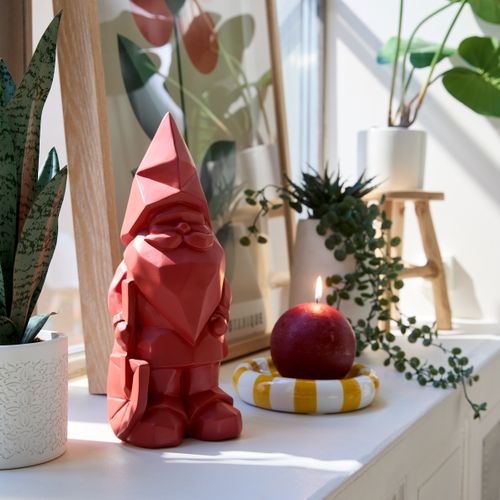 Statue origami H. 32 cm ALBERT Rouge