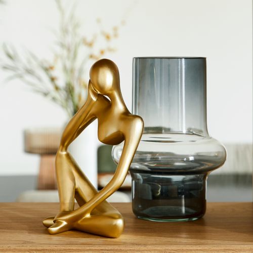 Vase H. 21 cm ASTRID Gris fumé