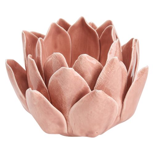 Photophore lotus H. 6 cm ARTEMIS Rose