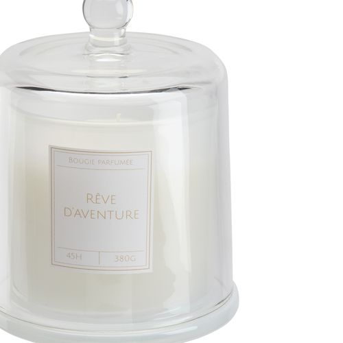 Bougie cloche H. 17,5 cm. ALICIA Blanc