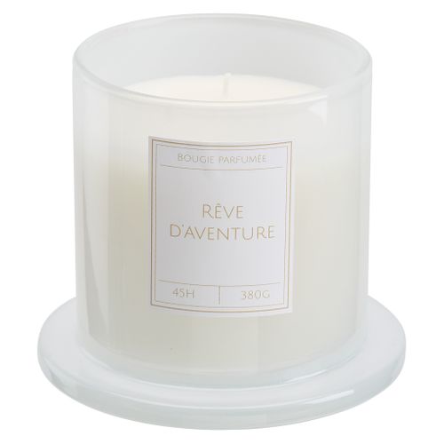 Bougie cloche H. 17,5 cm. ALICIA Blanc