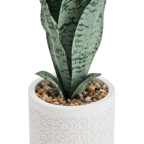 Plante artificielle H. 23 cm ANNA Blanc