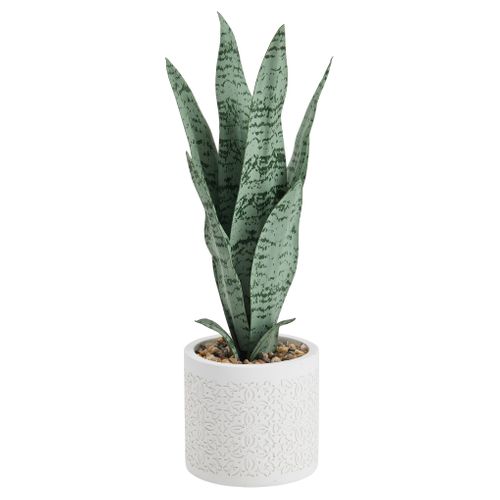 Plante artificielle H. 23 cm ANNA Blanc