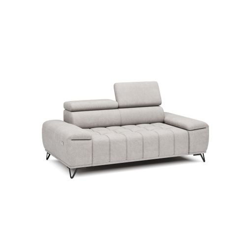 Canapé 3 places relax PALLADIO tissu eden blanc cassé