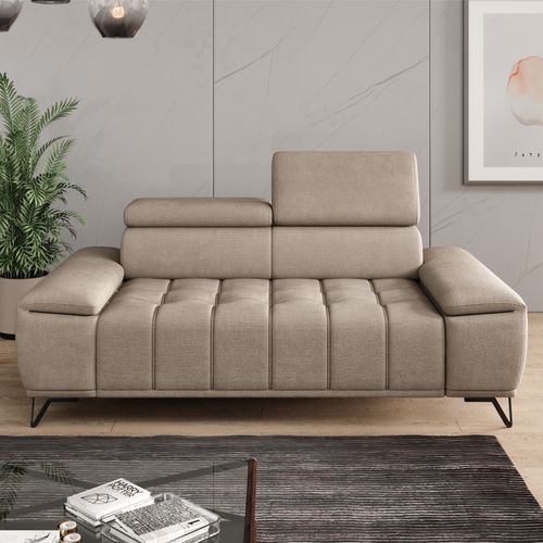 Canapé 2 places PALLADIO tissu eden beige