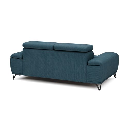 Canapé 2 places PALLADIO tissu eden bleu clair