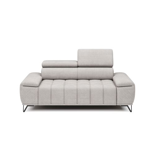 Canapé 2 places relax PALLADIO tissu eden blanc cassé