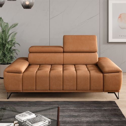 Canapé 3 places PALLADIO tissu eden terracotta