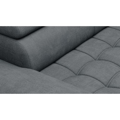 Canapé 3 places PALLADIO tissu eden gris foncé