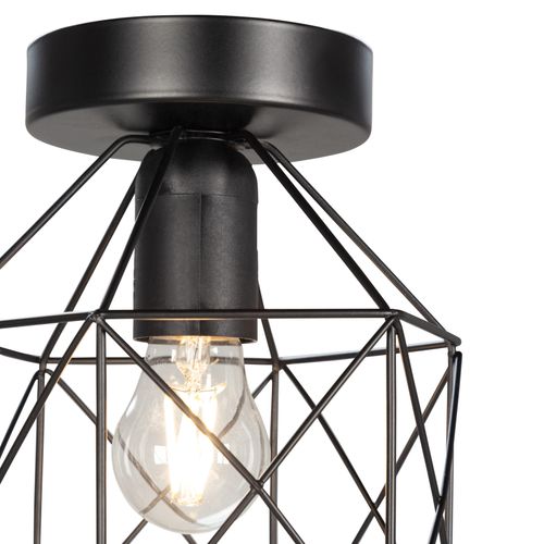 Plafonnier H. 18,5 cm VIGO Noir