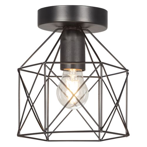 Plafonnier H. 18,5 cm VIGO Noir