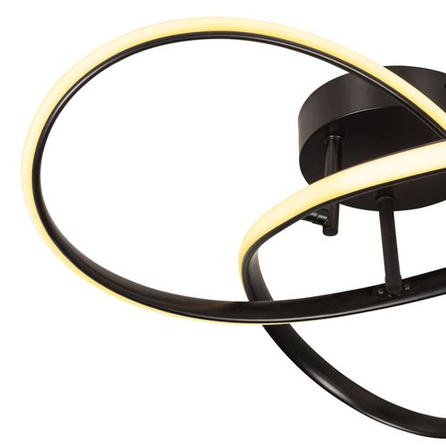 Plafonnier LED D. 55 cm TEMPO Noir