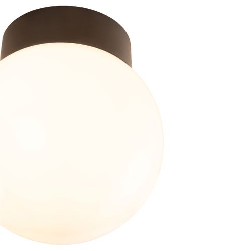 Plafonnier IP44 D. 15 cm BULB Noir et blanc