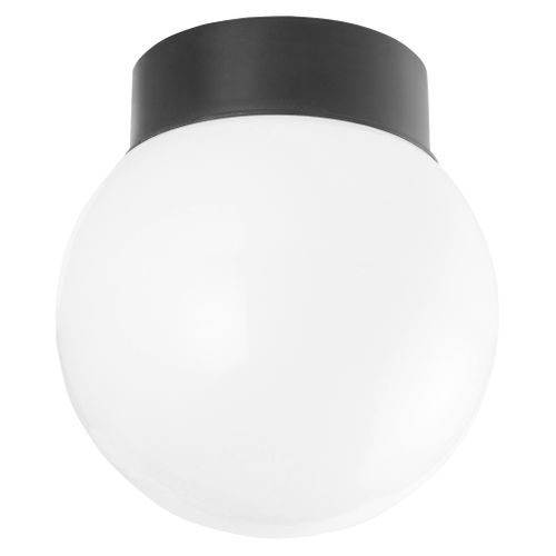 Plafonnier IP44 D. 15 cm BULB Noir et blanc