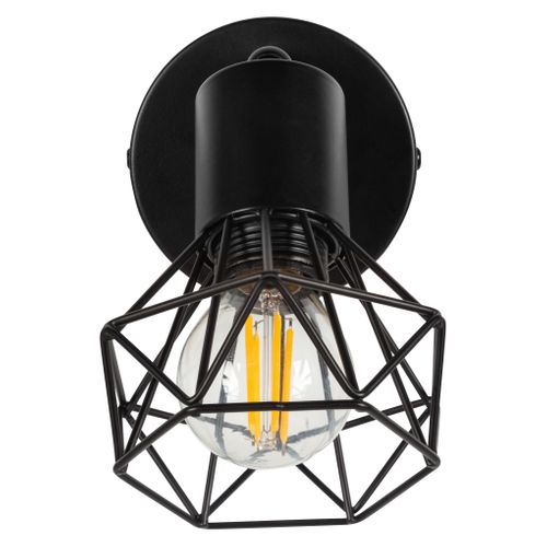 Spot 1 lumière H. 17,5 cm YVAN Noir
