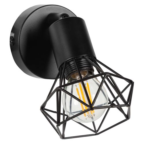Spot 1 lumière H. 17,5 cm YVAN Noir