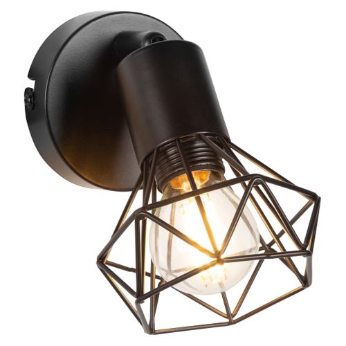 Spot 1 lumière H. 17,5 cm YVAN Noir