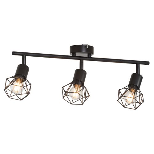 Spot 3 lumières L. 57 cm YVAN Noir