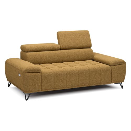 Canapé 3 places relax PALLADIO tissu bubble jaune